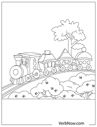 If your child has a need for speed, then this coloring sheet is guaranteed to make him smile. Free Trains Coloring Pages For Download Pdf