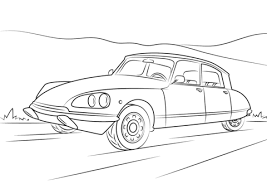 Neem je verbeelding naar een nieuw realistisch niveau! 1968 Citroen Ds 23 Pallas Kleurplaat In 2021 Citroen Ds Citroen Car Drawings