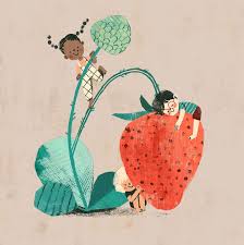 Strawberry Illustration Art Kids Illustration Illustration Character Design