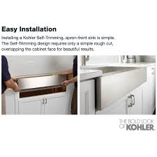 Can kitchen sinks be described as beautiful? Kohler K 3943 Na Stainless Steel Vault 36 Single Basin Under Mount 18 Gauge Stainless Steel Kitchen Sink With Self Trimming Faucetdirect Com