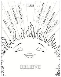 I Am Sunshine Affirmations Coloring Sheet Love This Kidsyoga Yoga For Kids Mindfulness For Kids Child Therapy