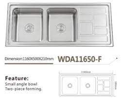 Check spelling or type a new query. China Stainless Steel Kitchen Double Bowl With Drain Board Welding Sink Wda11650 F China Kitchen Sink Double Bowl