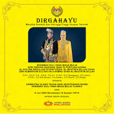 Duli yang maha mulia (dymm) is the title of the state anthem of selangor, malaysia, adopted in 1967. Merafak Sembah Setinggi Tinggi Ucapan Tahniah Kebawah Duli Yang Maha Mulia Seri Paduka Baginda Yang Di Pertuan Agong Xvi Al Sultan Abdullah Ri Ayatuddin Al Mustafa Billah Shah Ibni Almarhum Sultan Haji Ahmad Shah Al Musta In Billah Sempena