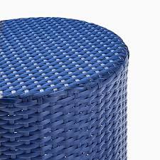 Round or rectangular wicker tables are in stock. All Weather Wicker Side Table