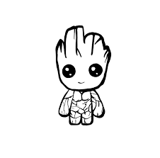 Baby groot coloring pages are a fun way for kids of all ages to develop creativity, focus, motor skills and color recognition. Cute Easy Cute Baby Groot Drawing Novocom Top