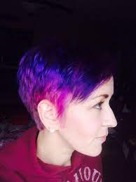 Purple And Pink Ombre Pixie Pixie Hair Color Ombre Pixie Ombre Pixie Hair