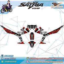 Kok rendah banget kilometer nya…? Custom Decal Vinyl Striping Motor Full Body Suzuki Satria Fu Thema Wizard Fire Tribal Berkualitas By Digitive Stiker