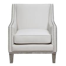 Aster Snow Accent Chair Uag814100dwbca The Home Depot Picket House Furnishings Armchair Accent Chairs
