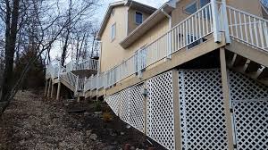 Aluminum fascia mount terminal end post with 13 holes (predrilled) 49 inch tall (cut to height) for cable deck railing fence systems (powder coat white). Railing Post And Mounts