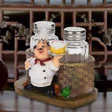 4.5 out of 5 stars. Size A Nikou Chef Statue Salt Pepper Bottle Holder Ornaments Home Decor Kitchen Resin Crafts Chef Statue For Kitchen Decoration Storage Trunks Surclima Home Kitchen