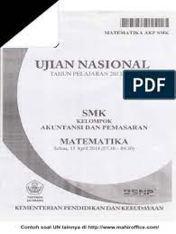 Check spelling or type a new query. Contoh Soal Un Matematika Smk Kelompok Akuntansi Dan Pemasaran Pdf