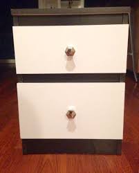 Good condition ikea malm bedside table, measurements on the last picture collection from cr4 1la or i. My Ikea Malm Nightstand Hack Black Brown Ikea Malm Nightstand Painted Drawers White And Installed Cute Chrome Hexag Ikea Malm Nightstand Malm Painted Drawers