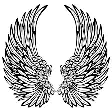 Printable Angel Wings Coloring Pages 17 Q Melek Kanatlari Melek Cizim Dovme