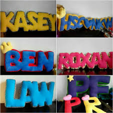Handmade Customized Alphabet Name Letters Pillow Perfect For Gift Birthday Baby Shower Full Month Celebration Graduation Wedding Christmas Hobbies Toys Stationery Craft Occasions Party Supplies On Carousell