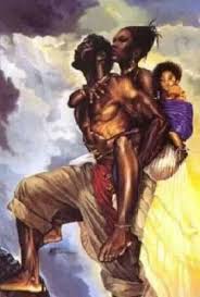 A Real Man Carries His Family Black Love Art Black Art African American Art