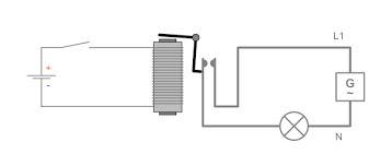 Wiring and diagram for on delay timer with magnetic contactor used for the safety of appliances during brownout or power. Relay Wikipedia
