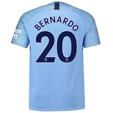 Manchester City Home Shirt 2018 2019 Bernardo 20 Printing