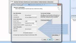 The problem is that outlook does not display all the messages i.e. Outlook 2007 Imap Configuration Youtube