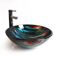 Waschbecken rund 30 cm die besten wege von making das haus erscheinungsbild fresh ist update die möbel mit jedem ahreszeit. Glas Waschbecken Rund Bunt Stilvoll