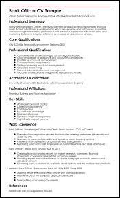 Cv writing can be difficult without help but you can win the job and advance your career with the assistance of the following samples! Bank Officer Cv Example Myperfectcv