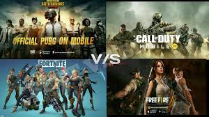 Pubg Vs Free Fire Vs Fortnite Vs Call Of Duty In 2020 Games Working Games Fortnite