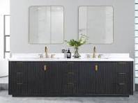 Personalizado Gabinete de tocador de baño de madera maciza ...