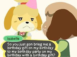 Birthday Gift On My Birthday Vine Animal Crossing Isabelle And Digby Birthday Vine By Cremey Redbubble In 2020 Animal Crossing Birthday Its My Birthday