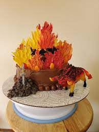 schleich eldrador fire bull cake kuchen rezepte fur kinder essen kindergeburtstag