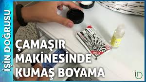 Camasir Makinesinde Kumas Boyama Youtube
