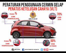 Tinted kereta yang diluluskan jpj 2015. Peraturan Baru Cermin Gelap Jpj