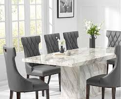 Calacatta 220cm Marmor Esstisch Mit Freya Stuhlen Marble Top Dining Table Dining Table Marble Marble Dining