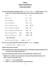Pertama, kita harus menunjukkan bahwa rumus tersebut benar ketika n = 1. Free Download Soal Induksi Matematika Pdf