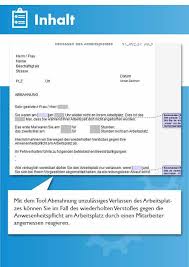 Eine fristlose kündigungkann nach vorheriger abmahnung immer dann ausgesprochen werden, wenn der mieter seinen verpflichtungen aus dem mietvertrag nicht nachkommt. Abmahnung Unzulassiges Verlassen Des Arbeitsplatzes Vorlage Muster Checkliste