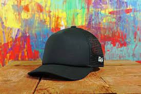 Little Fit Blank Black Trucker Hat Black Trucker Hat Toddler Trucker Hats Little Fit