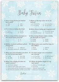 80's 90's trivia game includes the following categories: Amazon Com Snowflakes Baby Shower Game Juego De Baby Trivia Pack De 25 Juego De Ducha De Bebe De Invierno Divertido Juego De Hechos De Bebe Es Frio Fuera De