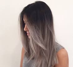 Clip in extensions echthaar kassel. Haare In Einem Grey Ombre Farben Haare Farben Grau