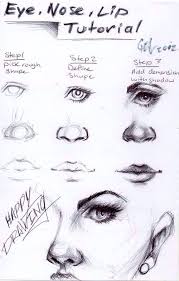 Draw A Face Tutorial Eyes Lips Nose Drawing People Drawings Drawing Techniques