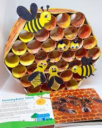 Busy Bee Hive Bees And I Have History Last Summer I Was Stung On The Bottom Of My Foot Twice It Was No Bee Crafts For Kids Bee Activities Insect Crafts