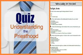 , these warriors were all teenagers who went to war against the lamanites. Understanding The Priesthood Quiz The Red Headed Hostess