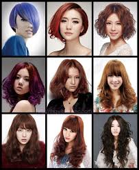 Hairdressing Poster Photo Hairstyle Multi Image Design
