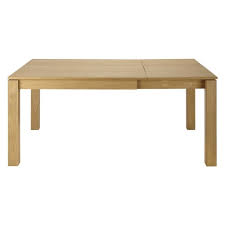 table a manger carree extensible 4 a 8 personnes en chene l120 180 danube maisons du monde