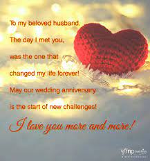 Whether he`s a drinks connoisseur, a jewellery fan or music man. Best Wedding Anniversary Wishes For Husband Fnp Gardens