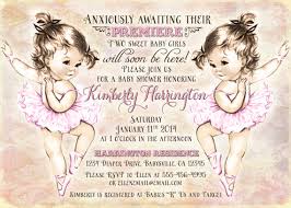 Twins Baby Shower Invitation For Twin Girls Vintage Etsy Twins Baby Shower Invitations Twin Girls Baby Shower Invitations Baby Shower Invites For Girl