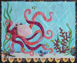 Octopus Garden Pattern Applique Patterns Mermaid Quilt Quilts