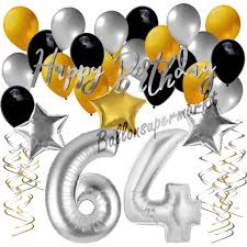 64 alles geburtstag geburtstagswünsche für facebook geburtstagswünsche für handy geburtstagswünsche für whatsapp glückwünsche gute zum alles gute zum 64 geburtstag. Geburtstagsdeko Set Mit Luftballons Happy Birthday Glamour Zum 64 Geburtstag 34 Teilig
