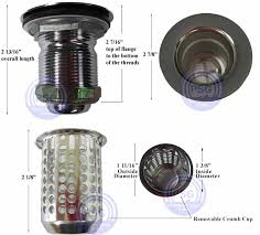 small basket strainers for bar & prep sinks