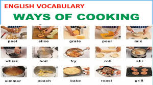 Ways Of Cooking Vocabulary With Picture Pronunciation And Definition Lesson 12 Youtube Vocabulary Cooking English Food