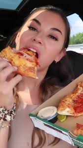 Trying NEW Papa Johns Garlic Stuffed Crust Pizza & Garlic Parm Wings  Review!#Steph Pappas#food#mukbang#E1