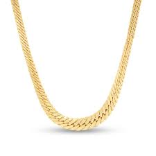 Made In Italy Hollow Graduating Curb Chain Necklace In 10k Gold 17 5 Piercing Pagoda Necklace 10k Gold Chain Necklace