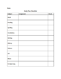 Homeschool Student Daily Checklist Homeschool Students Daily Checklist School Checklist